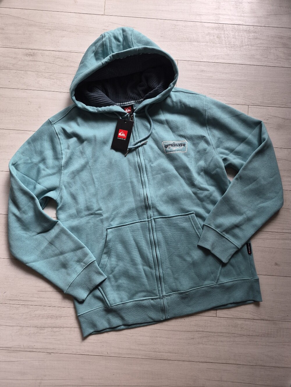 QUIKSILVER NEW Original Embroidery Full Zip Hoodie
